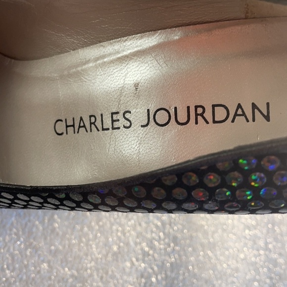 Charles Jourdan heels iridescent sparkle GBS (flawed) - Picture 9 of 13